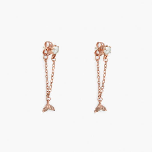 Disney Little Mermaid Chain Wrap Earrings