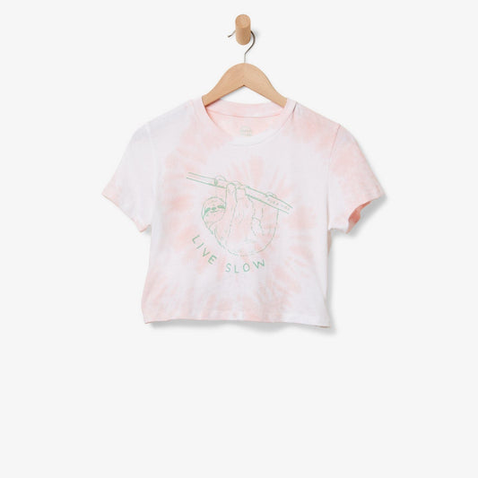 Live Slow Crop Tee