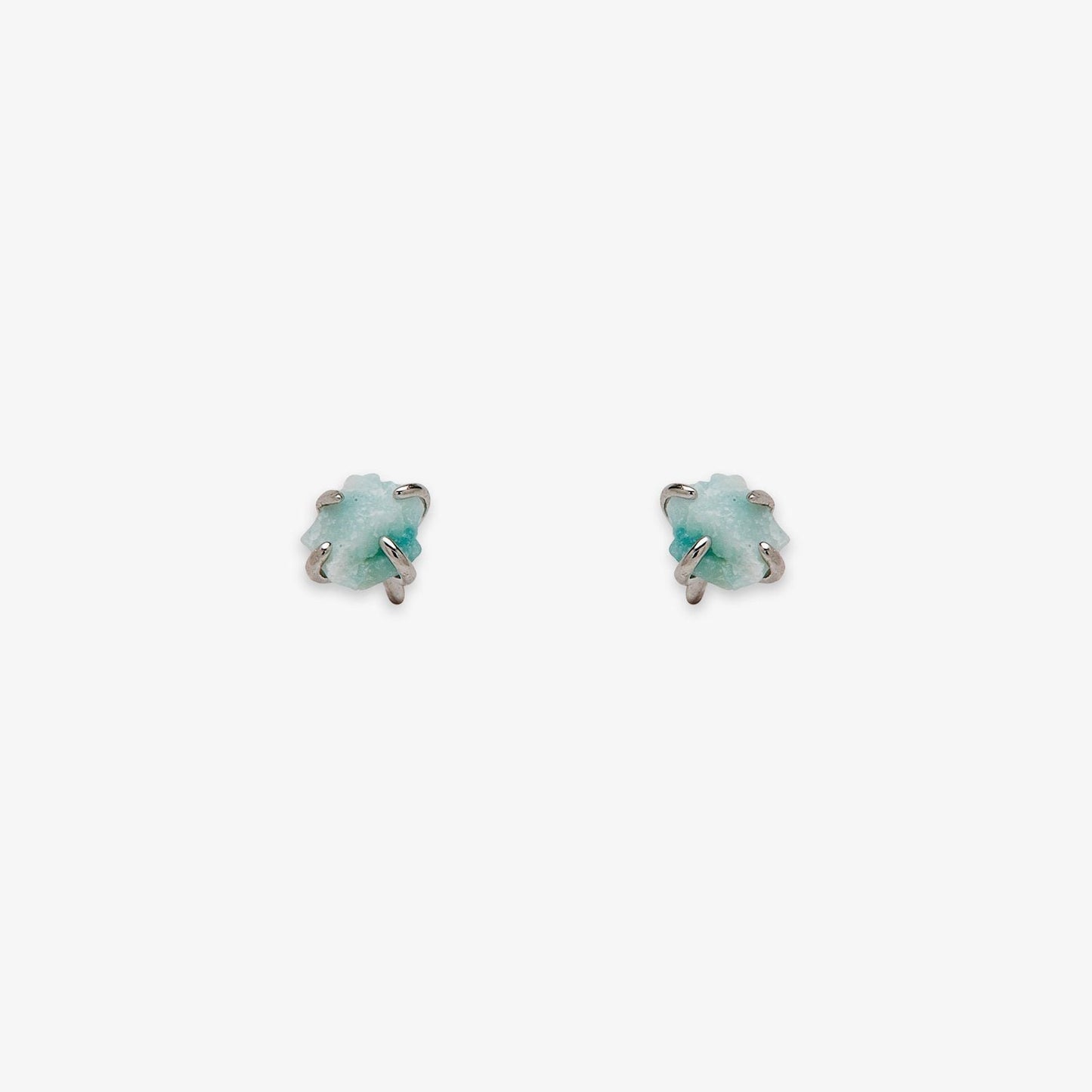 Raw Gemstone Stud Earrings
