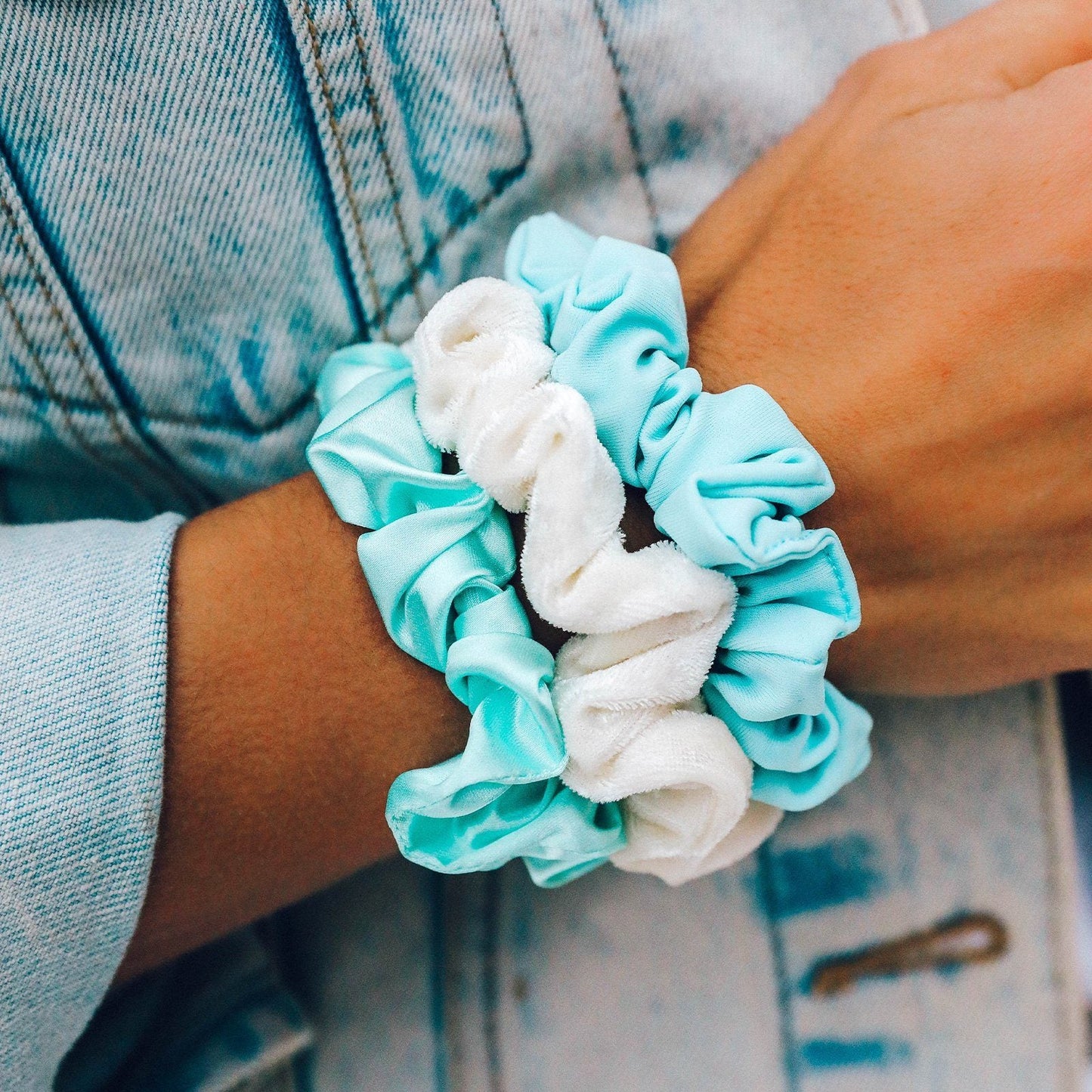 Wave Scrunchies (Set of 3)